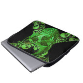 Halloween-Schädel #2 Laptopschutzhülle (Vorne Knopf)