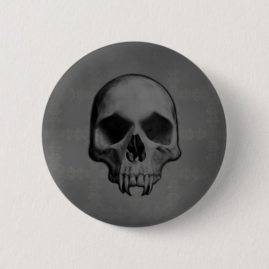 Halloween-Schädel Button (Vorderseite)