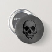 Halloween-Schädel Button (Vorne & Hinten)