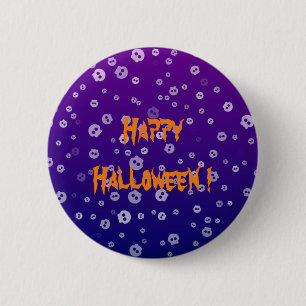 Halloween Schädel Button