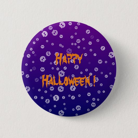 Halloween Schädel Button (Vorderseite)
