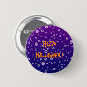 Halloween Schädel Button (Vorne & Hinten)