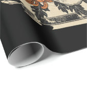 Halloween-Schädel Geschenkpapier (Rolleneckpunkt)