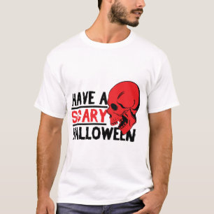 Halloween-Schädel - Haben Sie ein gruseliges Hallo T-Shirt