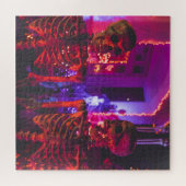 Halloween Schädel Horror Puzzle (Horizontal)