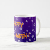 Halloween-Schädel Kaffeetasse (VorderseiteRechts)