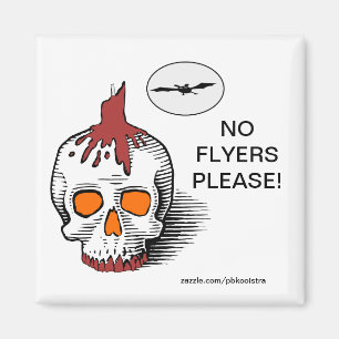 Halloween-Schädel keine Flyer gefallen Magneten Magnet