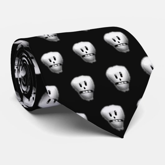 Halloween-Schädel Krawatte (Gerollt)