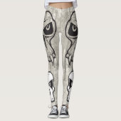 Halloween-Schädel Leggins (Vorderseite)
