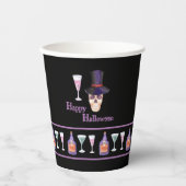 Halloween-Schädel mit Tränenpapier-Cup Pappbecher (Vorderseite)