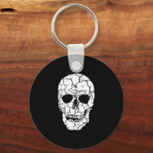 Halloween-Schädel Schlüsselanhänger (Vorderseite)