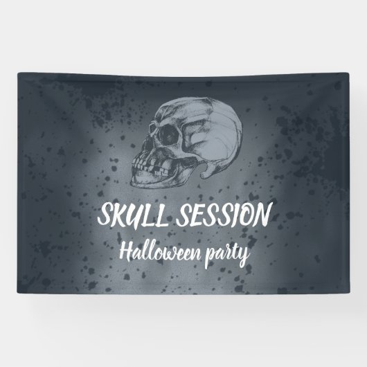 Halloween-Schädel-Session Banner (Horizontal)