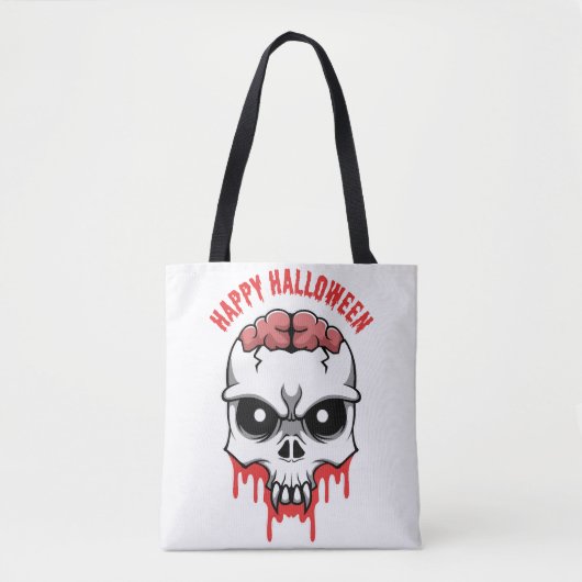 Halloween-Schädel Tasche (Vorderseite)