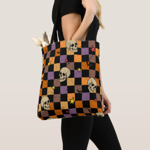 Halloween Schädel und Fledermäuse Tasche