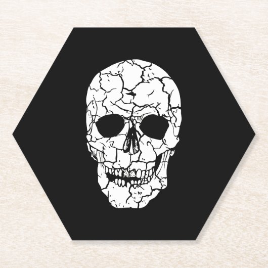 Halloween-Schädel Untersetzer (Vorderseite)