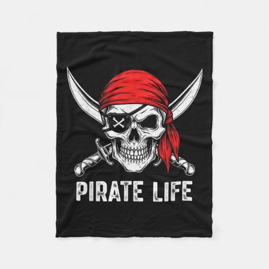 Halloween-Schädelanteil der karibischen Kostümmens Fleecedecke (Vorderseite)