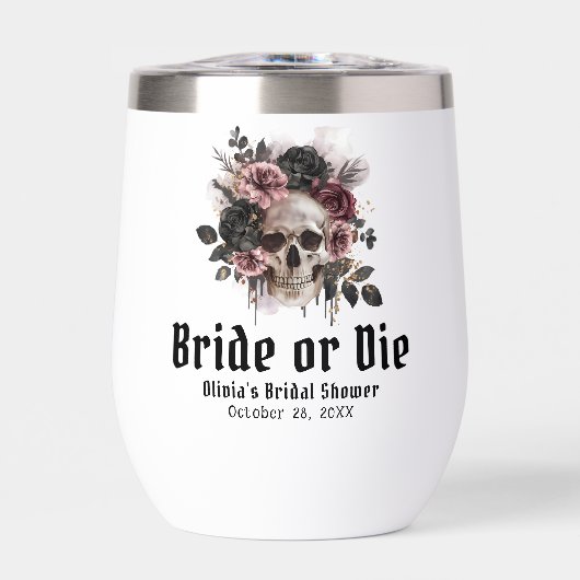 Halloween-Schädelbrille oder Die Brautparty (Vorderseite)