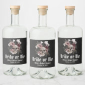 Halloween-Schädelbrille oder Die Brautparty Alkoholflaschenetikett (Flaschen)