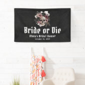Halloween-Schädelbrille oder Die Brautparty Banner (Insitu)