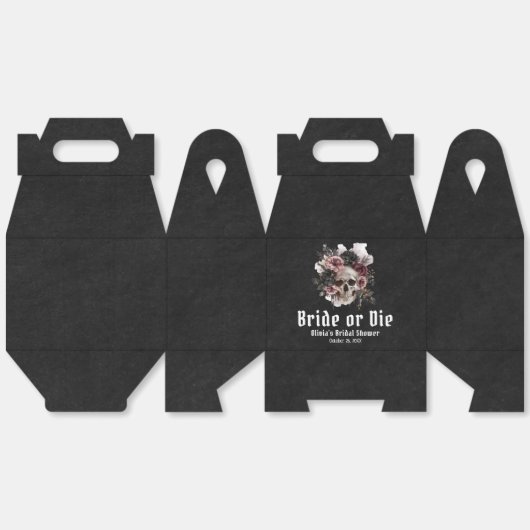 Halloween-Schädelbrille oder Die Brautparty Geschenkschachtel (Ungeklappt)