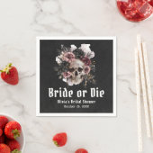 Halloween-Schädelbrille oder Die Brautparty Serviette (Beispiel)
