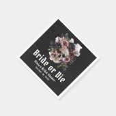Halloween-Schädelbrille oder Die Brautparty Serviette (Ecke)