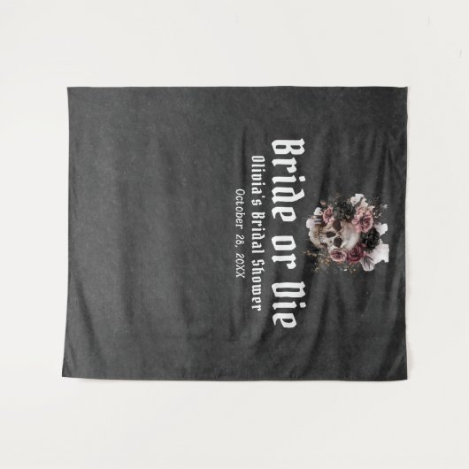 Halloween-Schädelbrille oder Die Brautparty Wandteppich (Vorderseite (Horizontal))