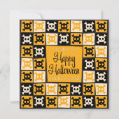 Halloween-Schädelmosaik Einladung (Vorderseite)