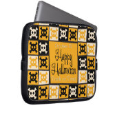 Halloween-Schädelmosaik Laptopschutzhülle (Vorne Rechts)