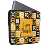 Halloween-Schädelmosaik Laptopschutzhülle (Vorne Rechts)