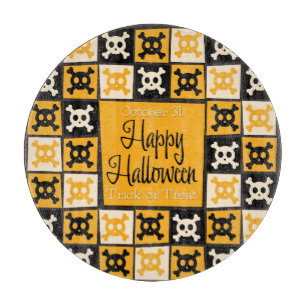 Halloween-Schädelmosaik Schneidebrett