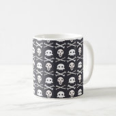Halloween-Schädelmuster Kaffeetasse (VorderseiteRechts)