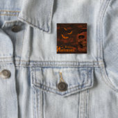 Halloween-Schädelschläger Button (Beispiel)