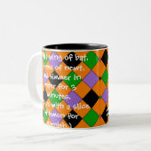 Halloween-Schale O Brew-Tasse Zweifarbige Tasse (Vorderseite Links)