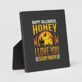 Halloween Schatz Ich Liebe Dich Sehr Schrecklich Fotoplatte (Vorderseite)