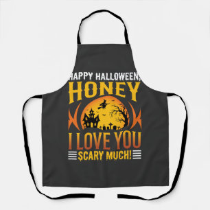Halloween Schatz Ich Liebe Dich Sehr Schrecklich Schürze