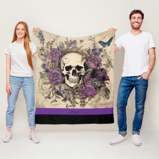 Halloween-Schäumname Fleecedecke (Beispiel)