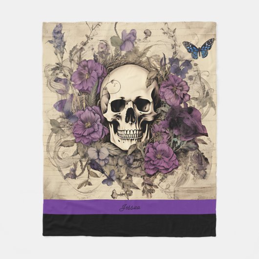 Halloween-Schäumname Fleecedecke (Vorderseite)