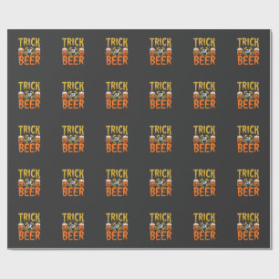 Halloween-Scherz oder Bier Skelett Hände Geschenkpapier