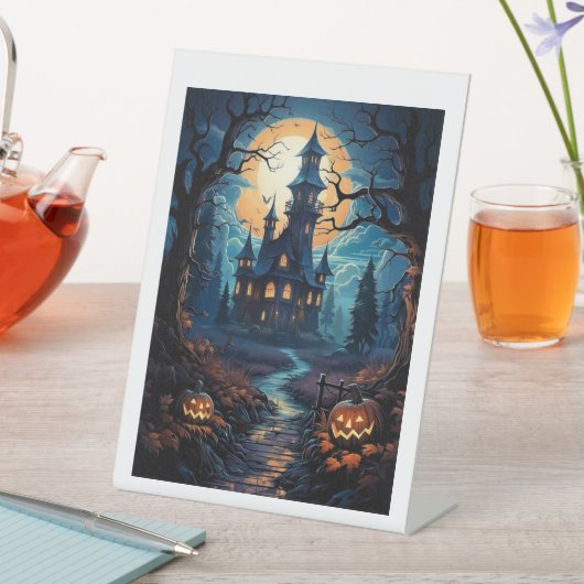 Halloween-Schild Sockelschild (In Situ)