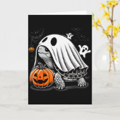 Halloween-Schildkröten-Geist-Kürbis-Kostüm-Terran- Karte (Gelbe Blume)