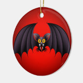Halloween-Schläger-Cartoon Keramik Ornament (Links)