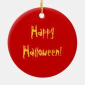 Halloween-Schläger-Cartoon Keramik Ornament (Hinten)