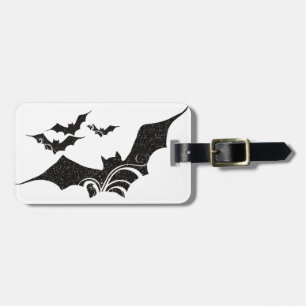 Halloween-Schläger-Glitzer-Beschaffenheits-Entwurf Gepäckanhänger