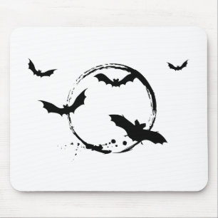 Halloween-Schläger mit Mond Mousepad