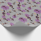 Halloween-Schlangen_grau Geschenkpapier (Ecke)