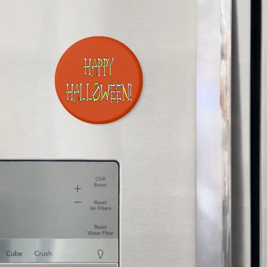 Halloween-Schlangen und Knochentext Magnet (In Situ (Kühlschrank))