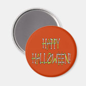 Halloween-Schlangen und Knochentext Magnet (Vorderseite/Rückseite)