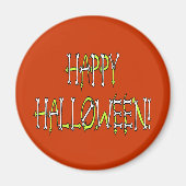 Halloween-Schlangen und Knochentext Magnet (Vorne)