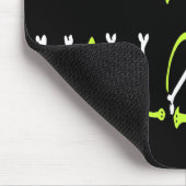 Halloween-Schlangen und Knochentext Mousepad (Ecke)